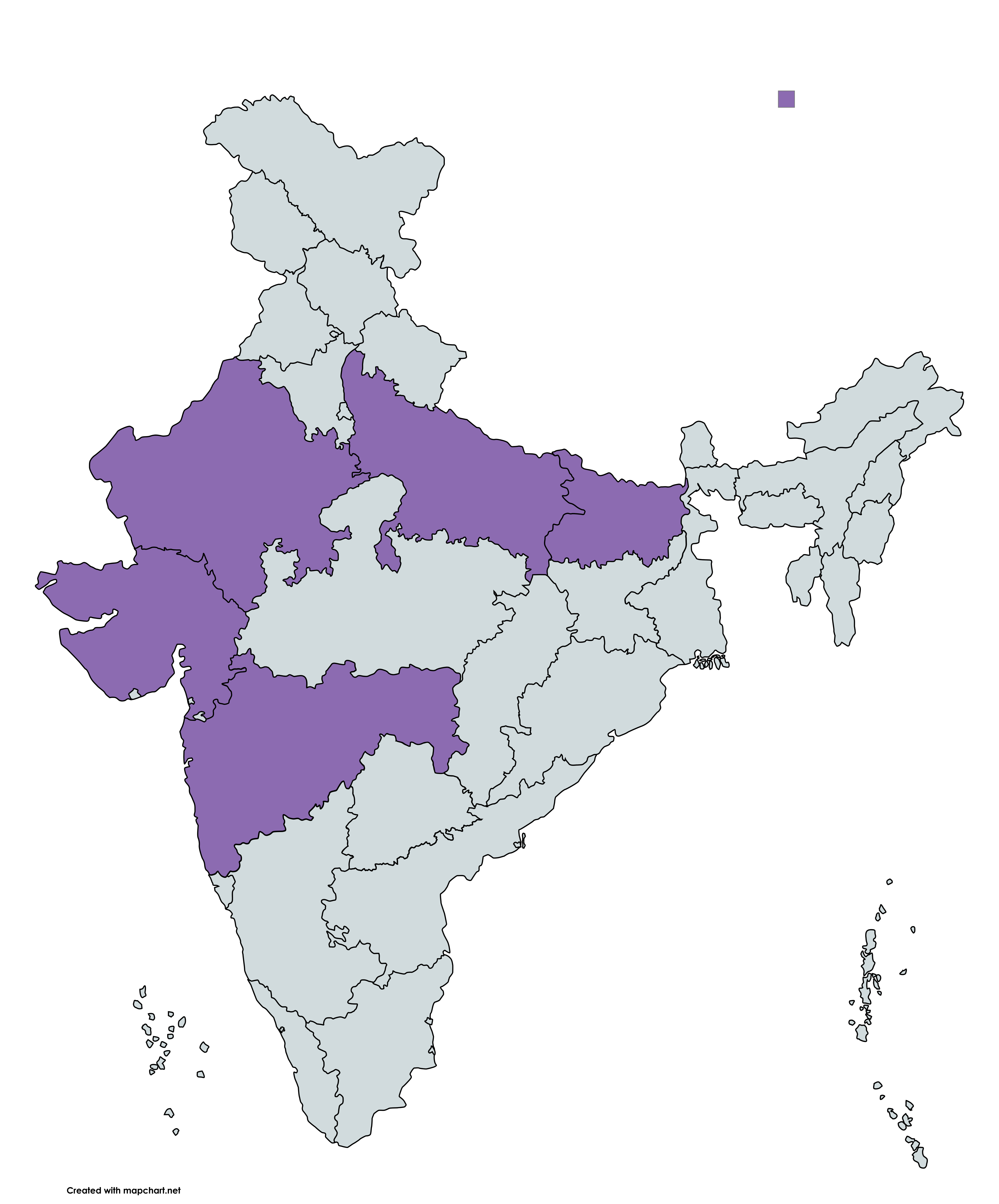 Map showing Saath's presence